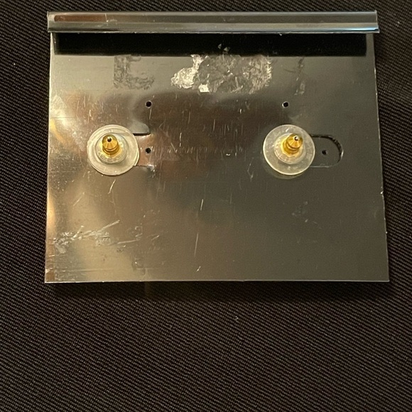 L'Amour Crystal and Gold Halo Earrings - Picture 3 of 3